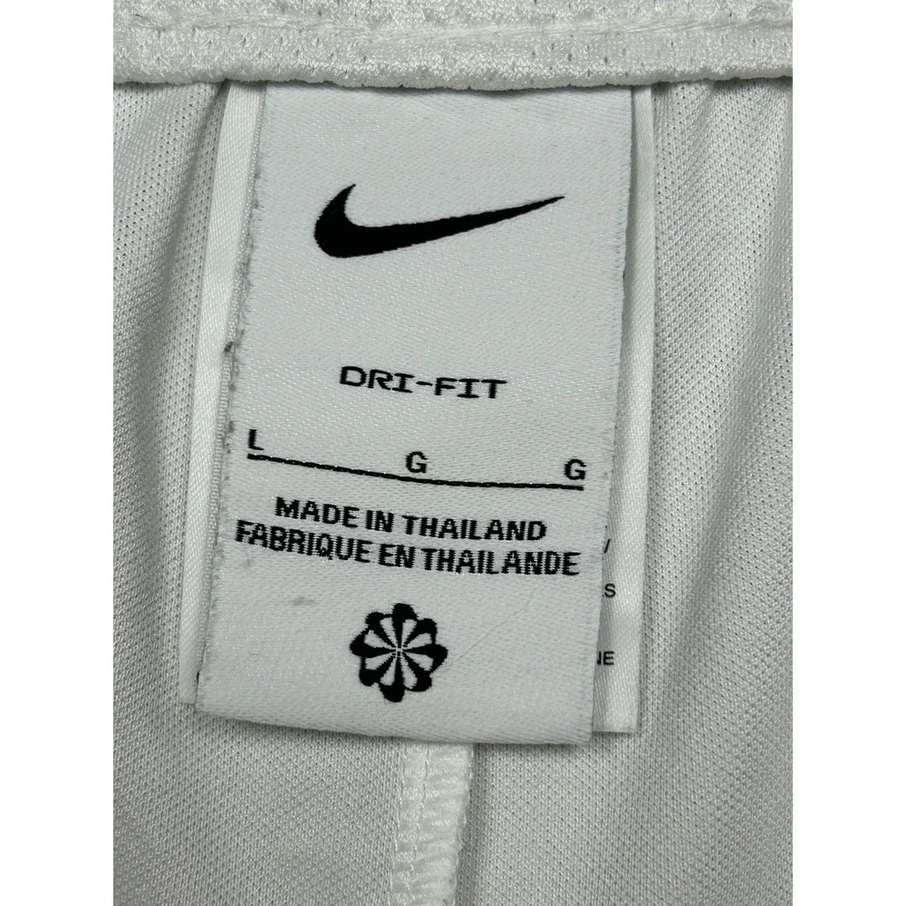 Nike Dri-FIT Shorts Polyester White Black Large Womens